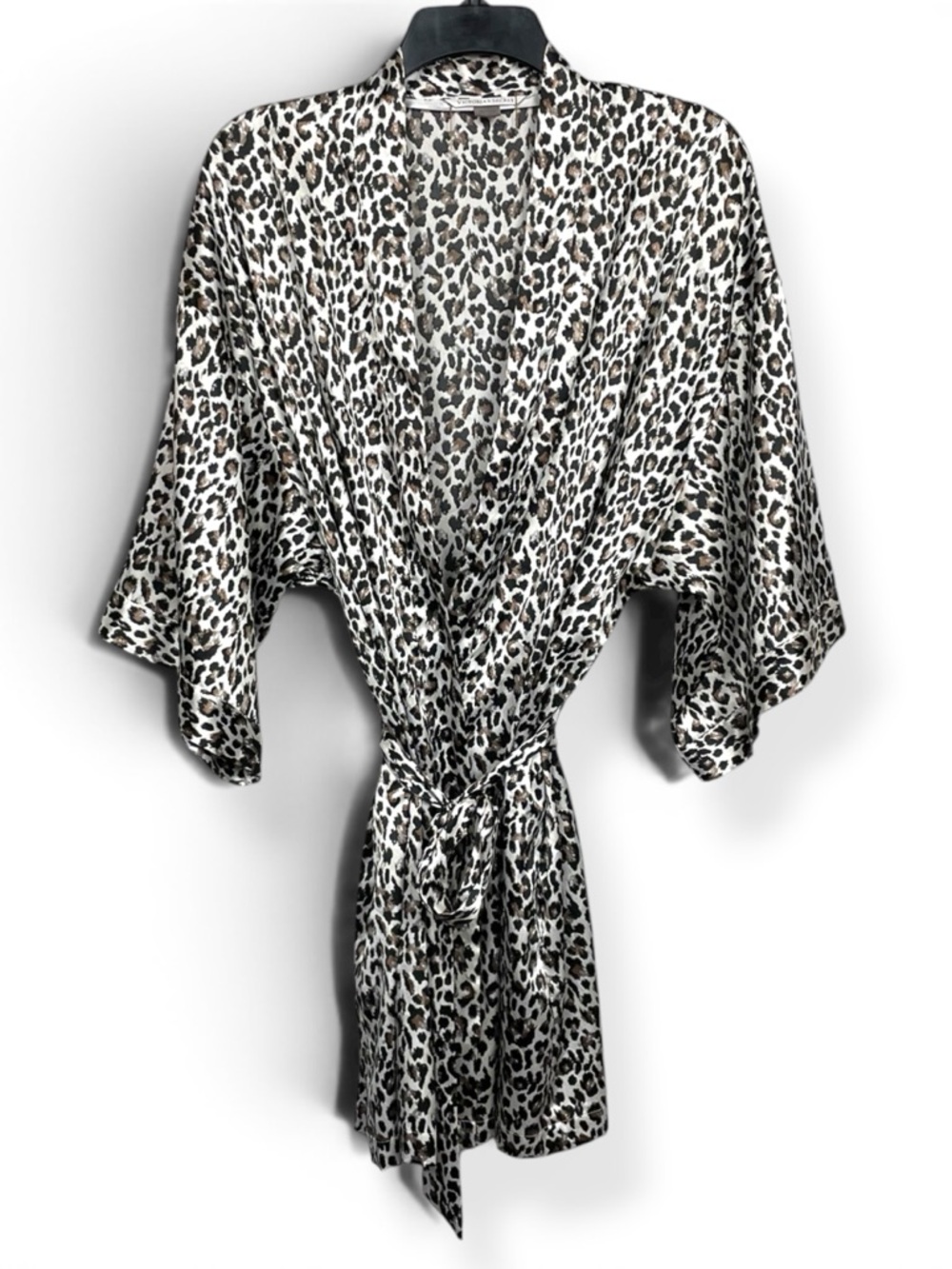 Victoria's Secret Leopard print Robe with belted tie One Size